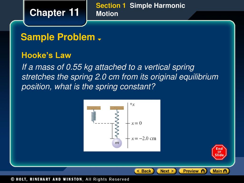 Section 1 Simple Harmonic Motion - ppt download